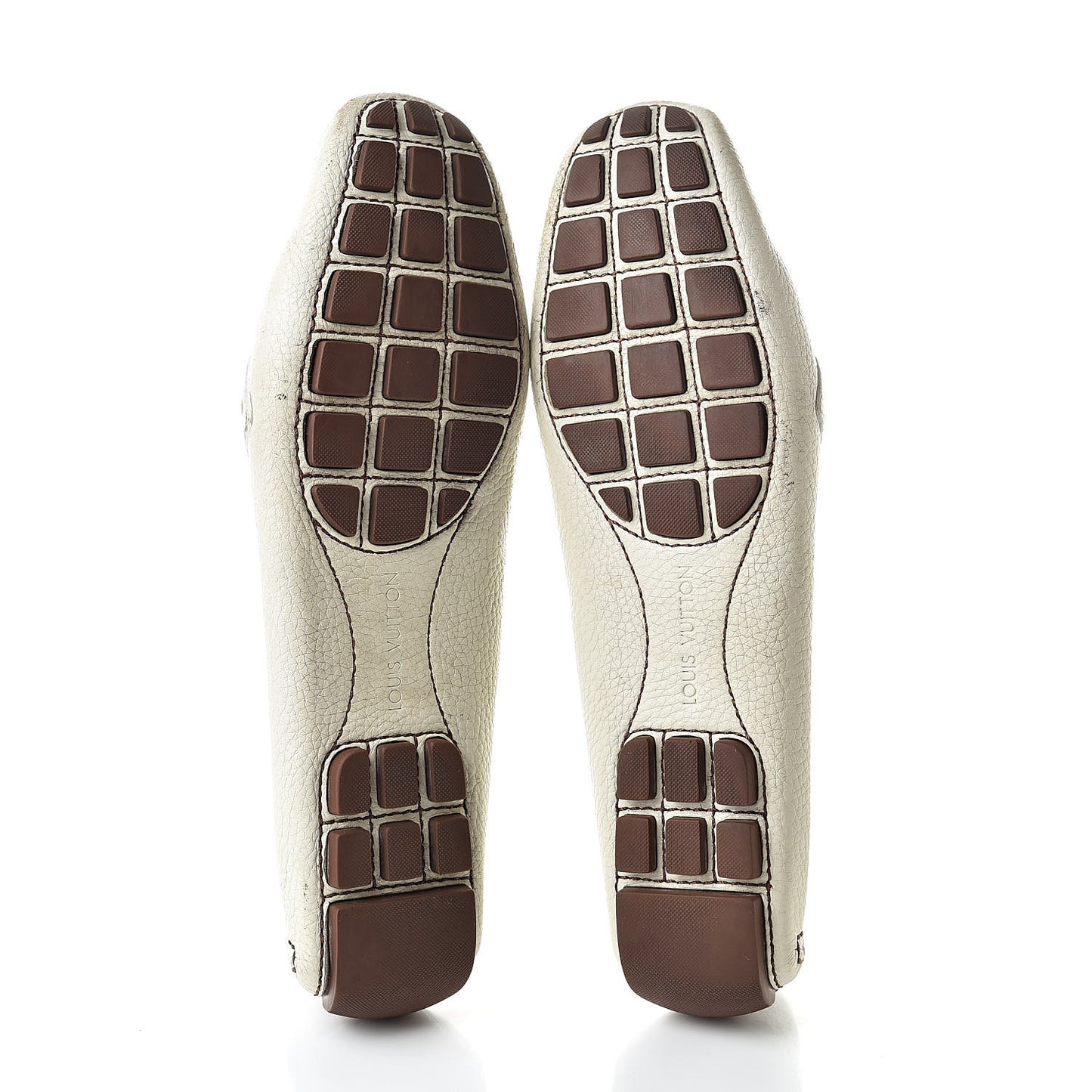 Calfskin Monte Carlo Moccasin Loafers 41 Ivory