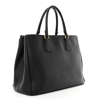 Prada Saffiano Medium Galleria Double Zip Tote Black 3 of 17