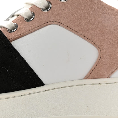 Hermes Suede Goatskin Calfskin Free Sneakers 37 Multicolor Rose Opaline 8 of 12