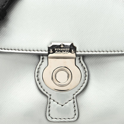 Burberry Metallic Trench Calfskin Mini DK88 Top Handle Bag Silver 8 of 10