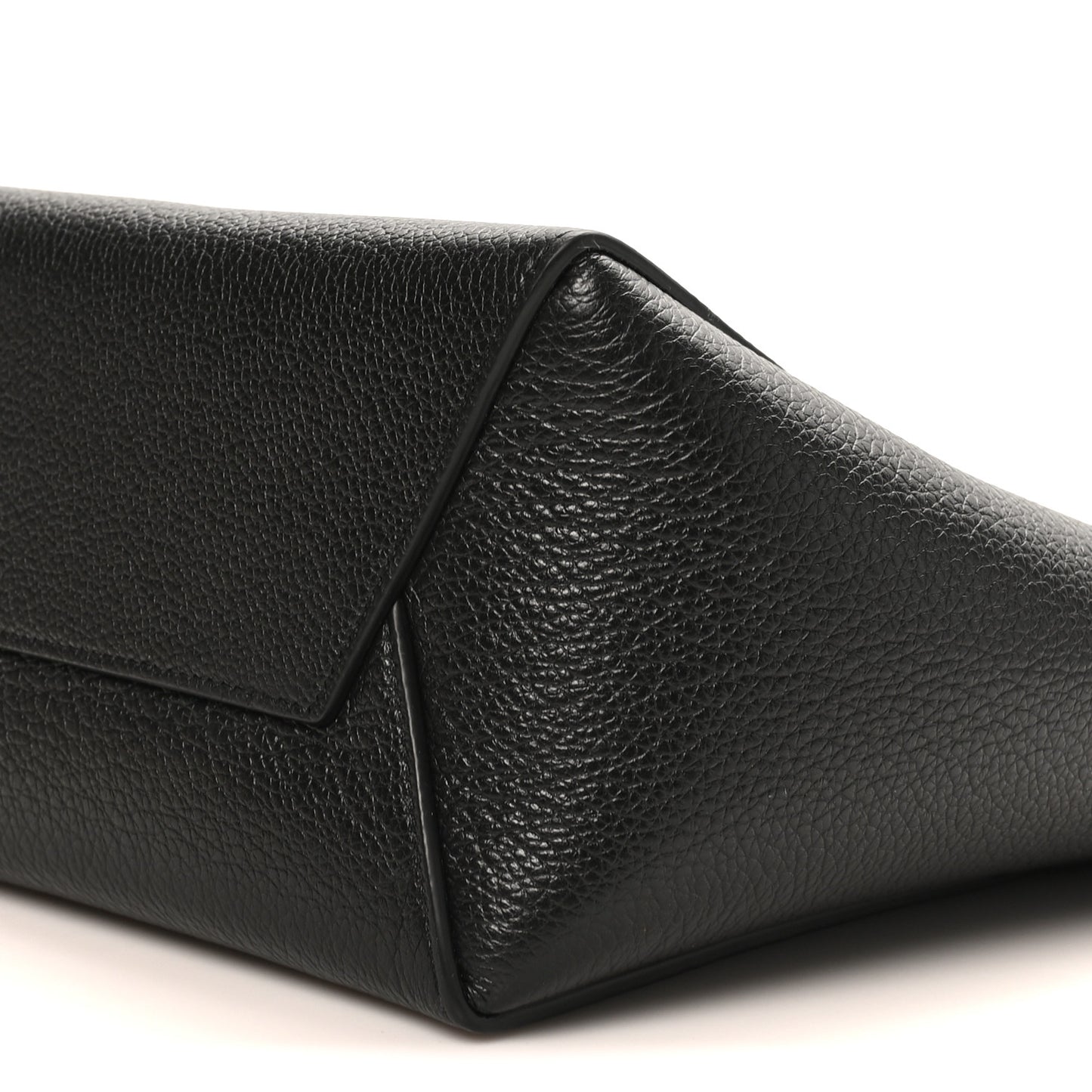 Soft Grained Calfskin Small Sangle Bucket Bag Black
