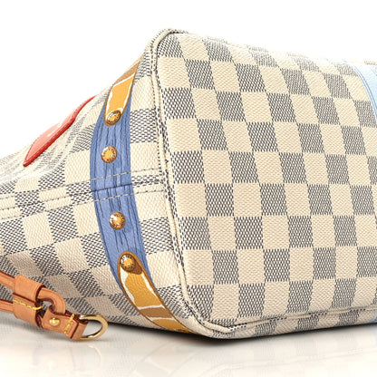 Louis Vuitton Damier Azur Summer Trunks Neo Neverfull MM 9 of 11