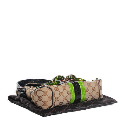 Gucci Monogram Alligator Web Tom Ford Serpent Snake Head Flap 4 of 7