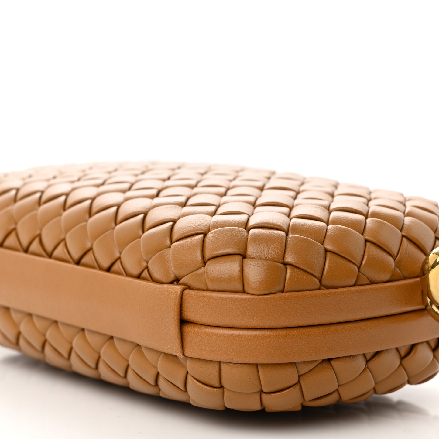 Calfskin Intrecciato Knot On Strap Camel