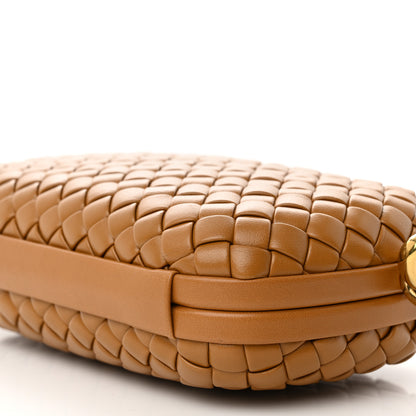Bottega Veneta Calfskin Intrecciato Knot On Strap Camel 9 of 10