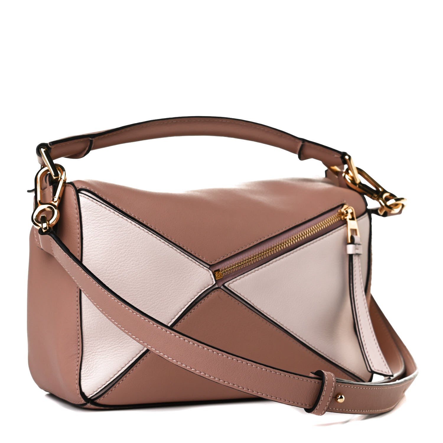 Loewe Calfskin Suede Small Puzzle Bag Blush 3 of 13