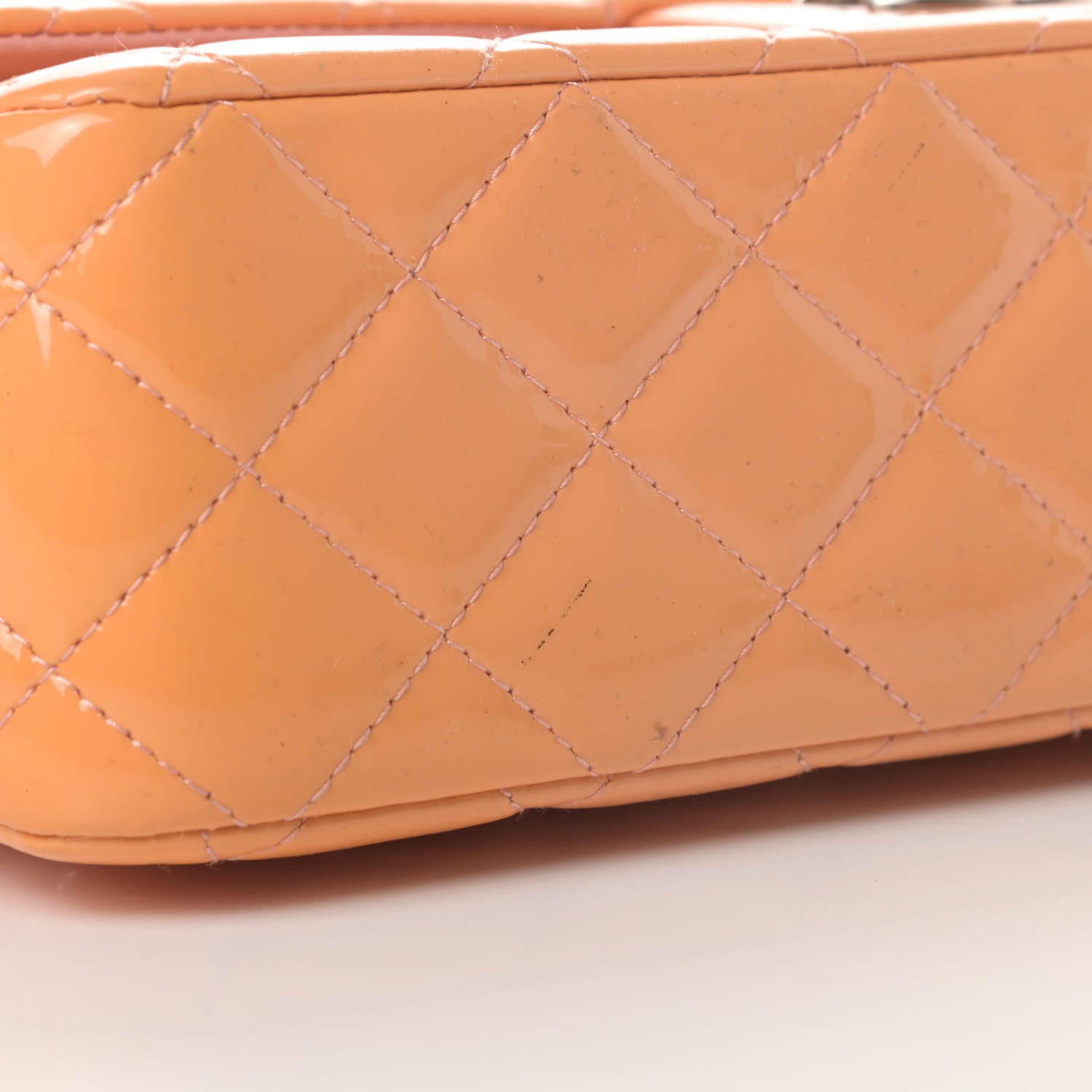 Chanel Patent Quilted Medium Double Flap Pink 11 of 13