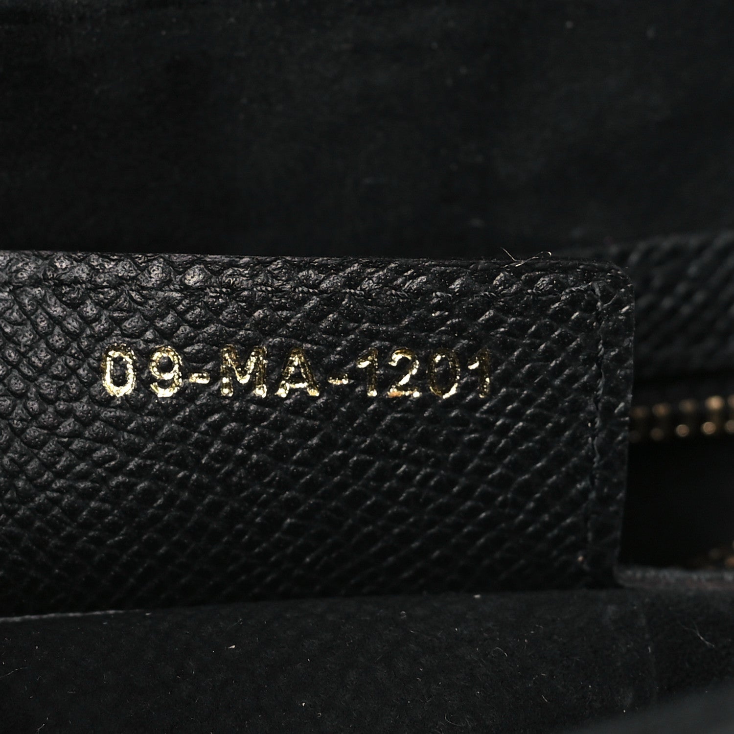 Christian Dior Grained Calfskin Saddle Bag Black 7 of 10