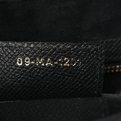 Christian Dior Grained Calfskin Saddle Bag Black 7 of 10