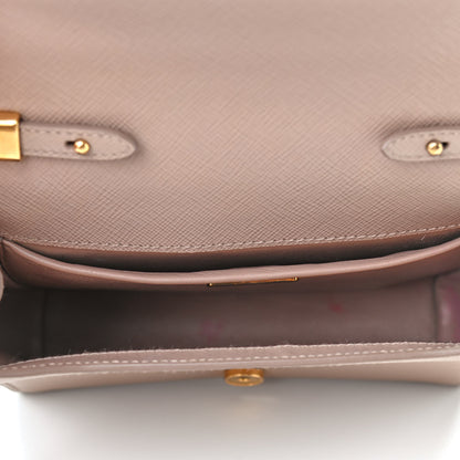 Prada Saffiano Chain Crossbody Bag Cipria 7 of 12