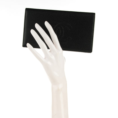 Chanel Caviar Timeless CC Yen Wallet Black 2 of 8