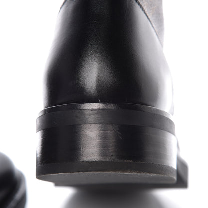 Louis Vuitton Calfskin Monogram Wonderland Flat Ranger Boots 38 5 of 8