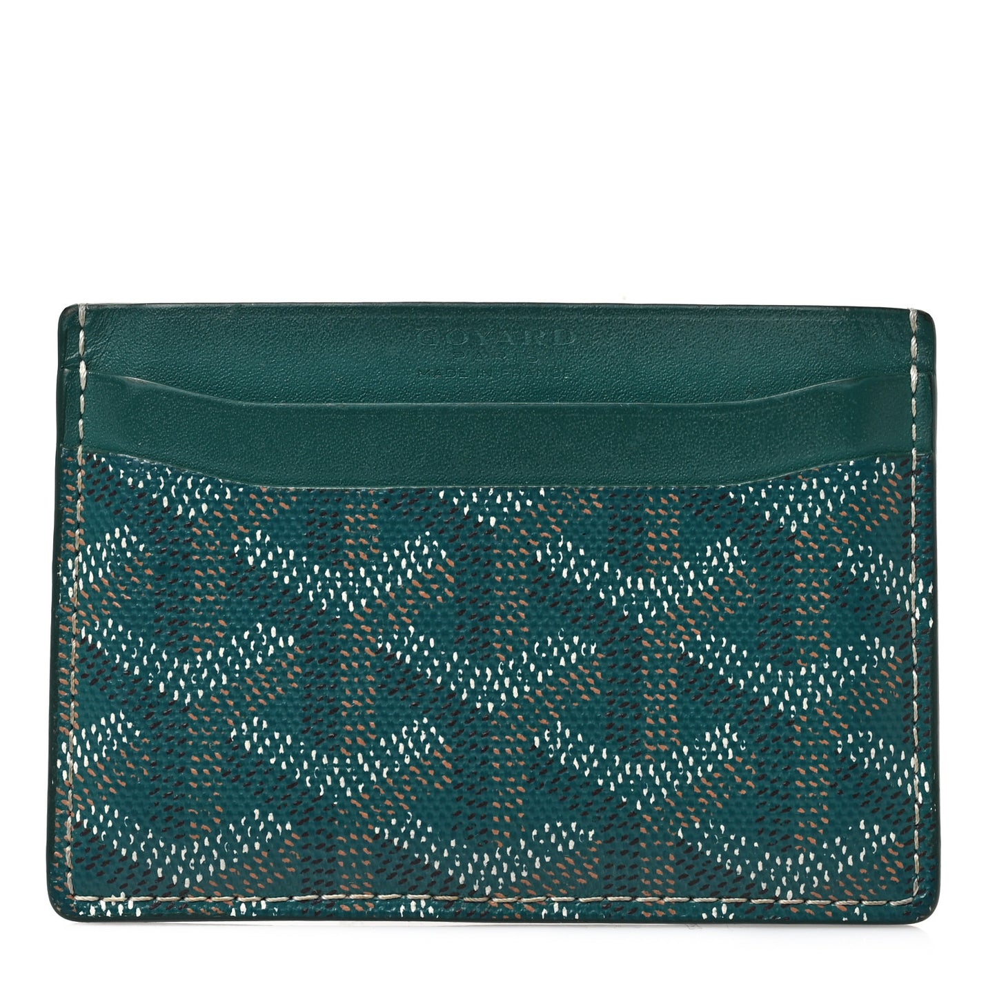 Goyardine Saint Sulpice Card Holder Green