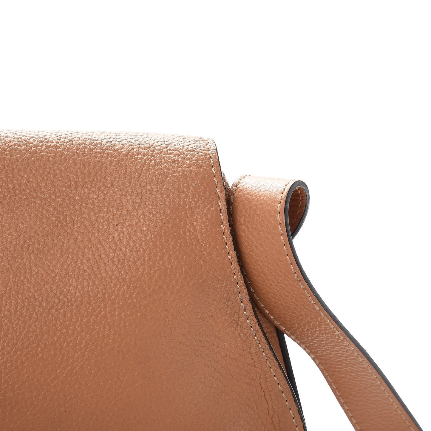 Calfskin Medium Marcie Round Crossbody Bag Nut