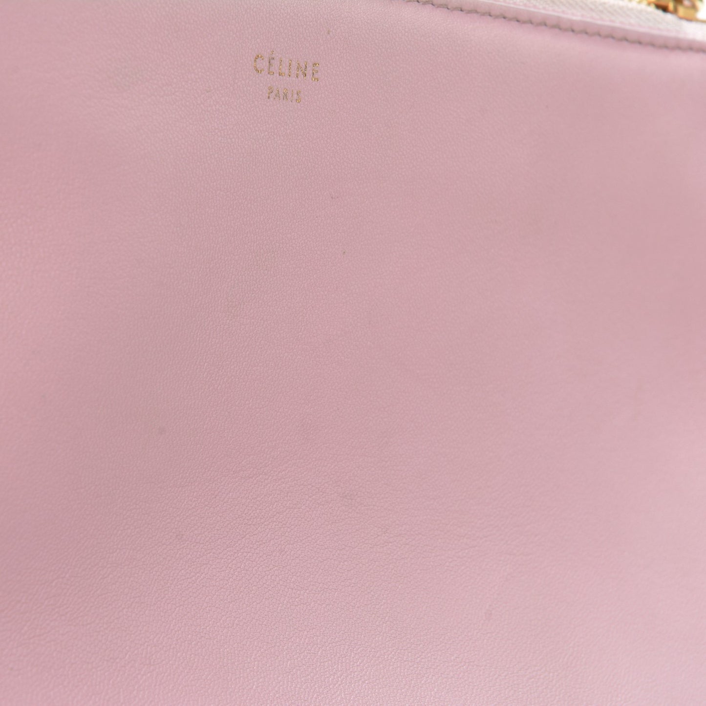 Lambskin Small Trio Crossbody Bag Pink