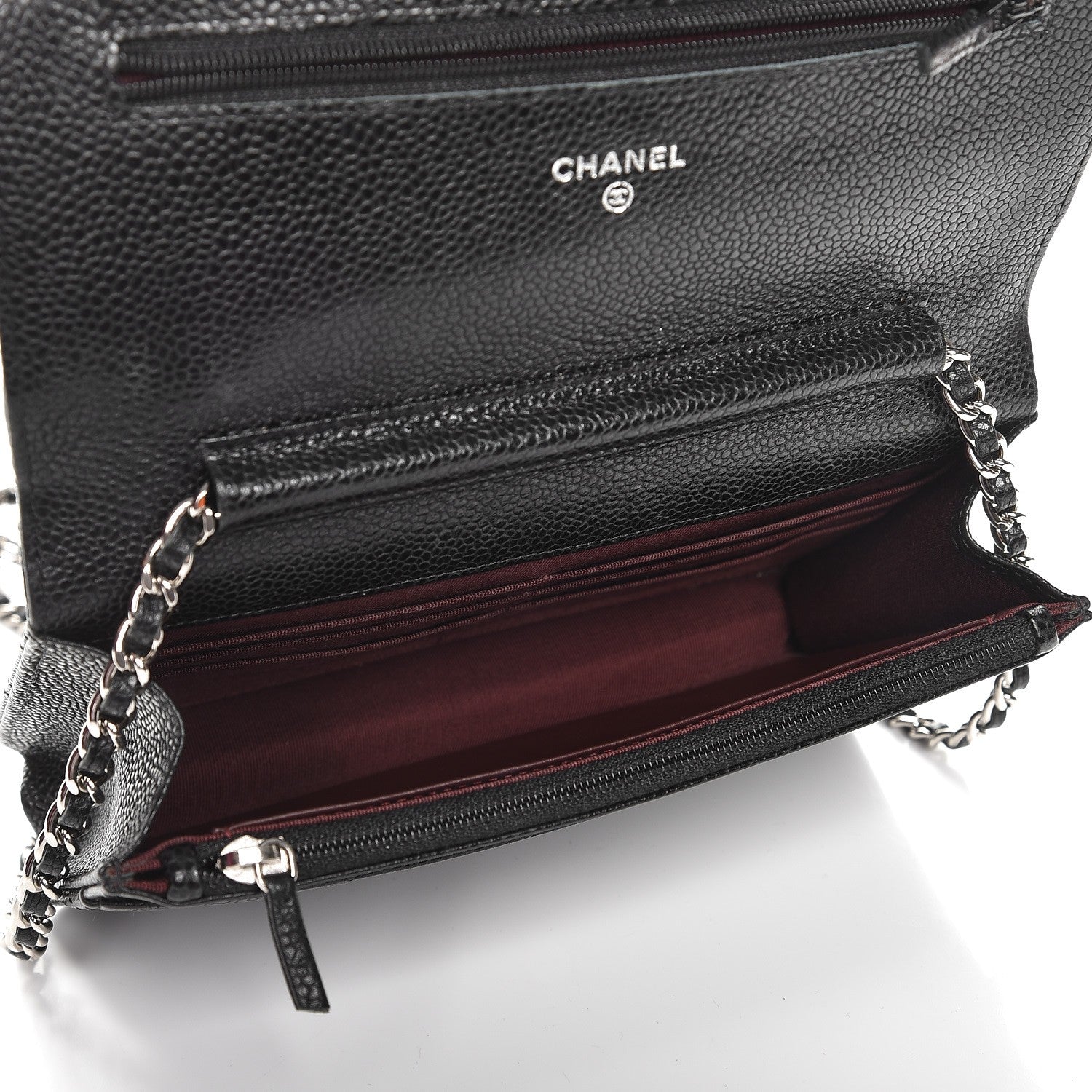 Chanel Caviar Quilted Wallet On Chain WOC Black 5 of 10