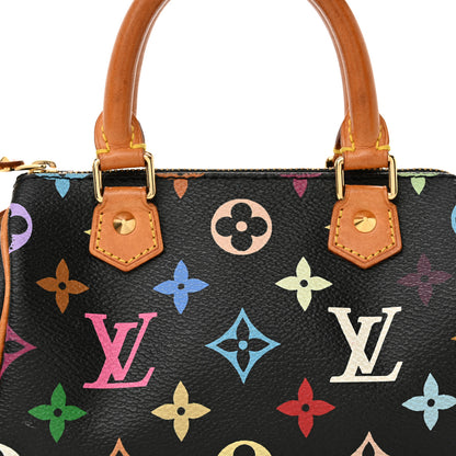 Louis Vuitton Monogram Multicolor Mini Sac HL Speedy Black 8 of 10