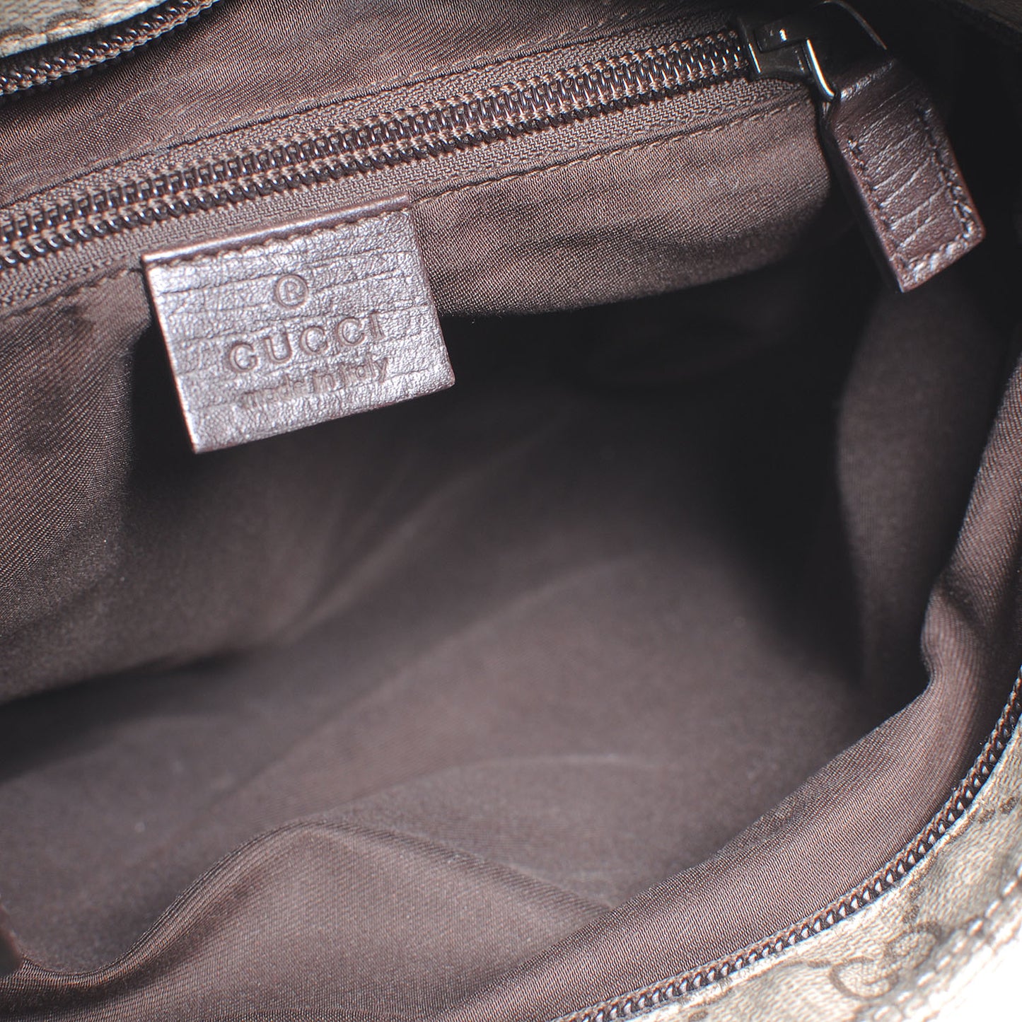 GG Plus Monogram Flat Messenger Bag Ebony
