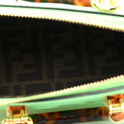 Fendi Vitello King Plexiglass Logo Embossed Mini By The Way Top Handle Boston Bag Edamame 5 of 9
