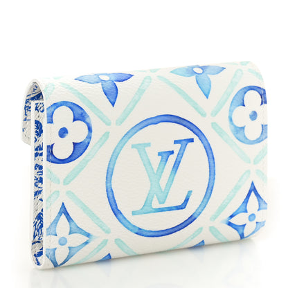 Louis Vuitton Monogram Tiles By The Pool Victorine Wallet Blue 3 of 8