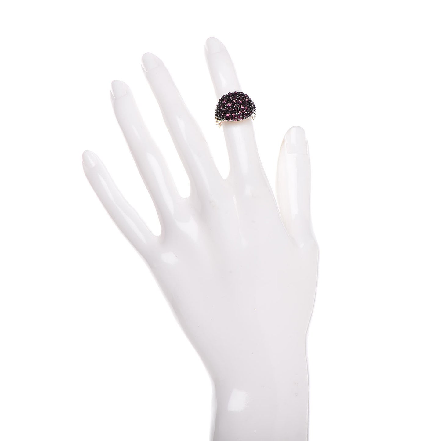 18K Rose Gold Rhodolite Garnet Osetra Ring 47 4