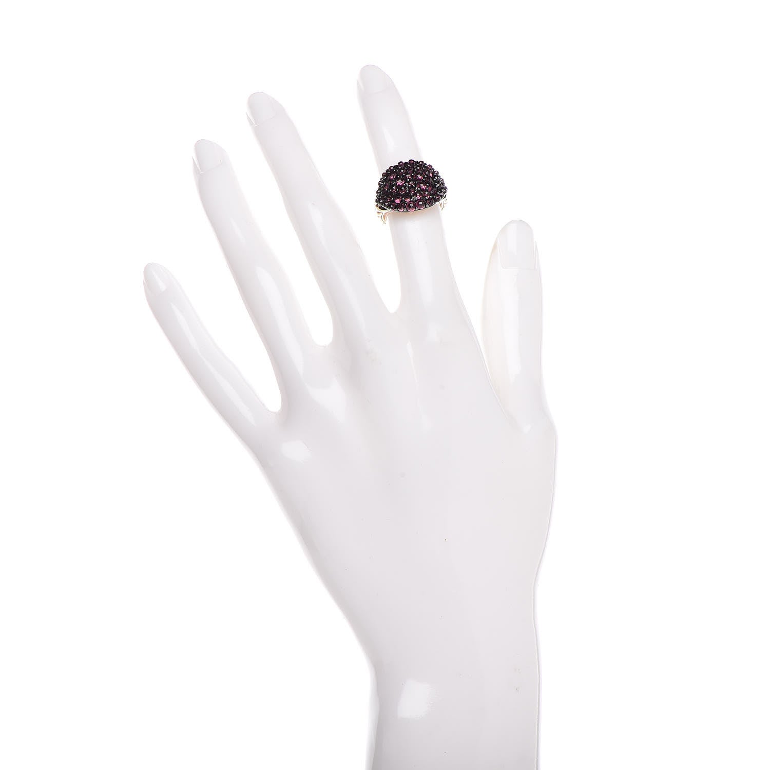 David Yurman 18K Rose Gold Rhodolite Garnet Osetra Ring 47 4 2 of 6