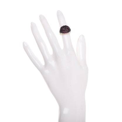 David Yurman 18K Rose Gold Rhodolite Garnet Osetra Ring 47 4 2 of 6