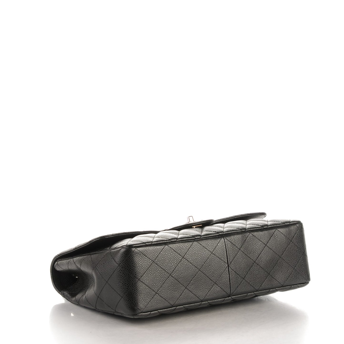 Caviar Quilted Jumbo Single Flap Black