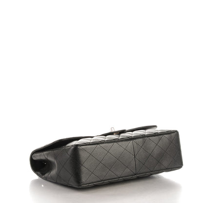 Chanel Caviar Quilted Jumbo Single Flap Black 4 of 8