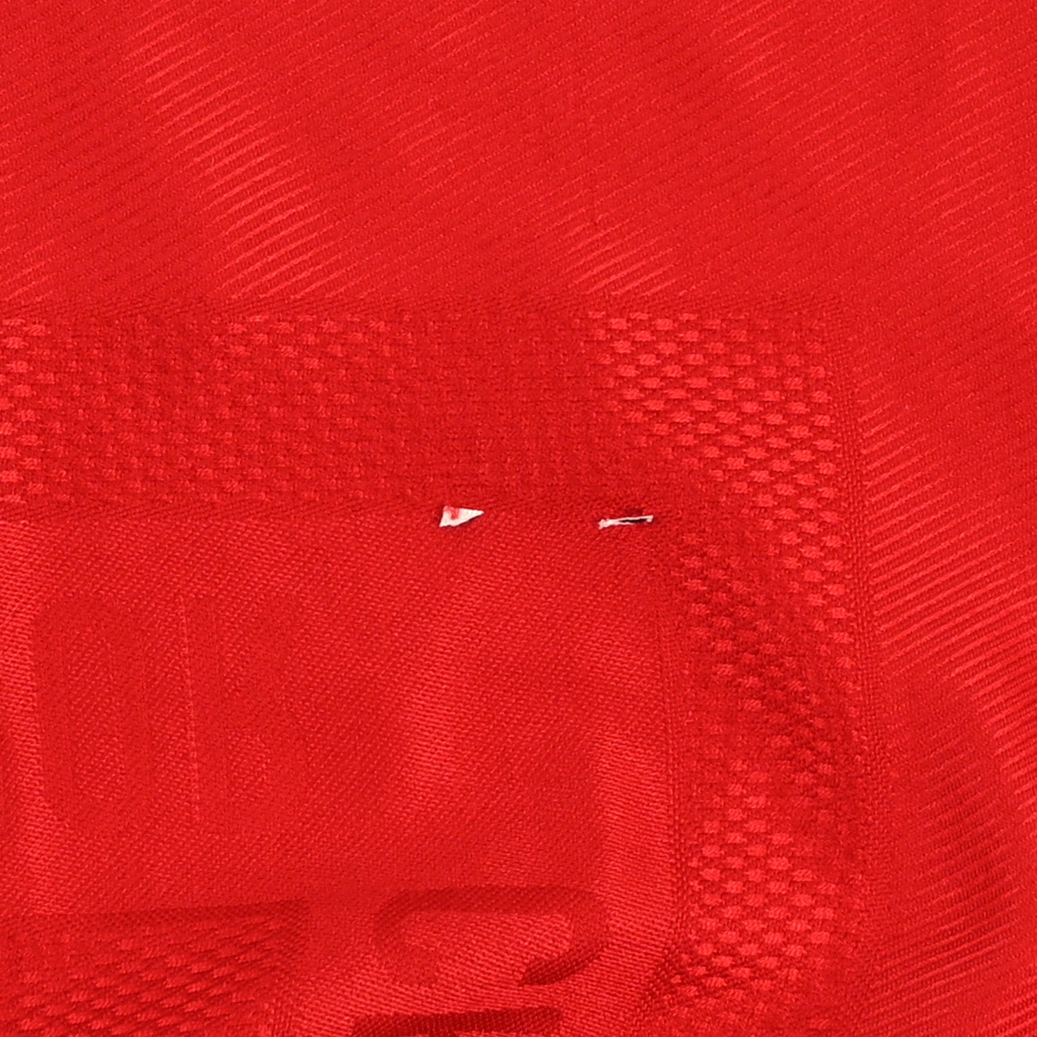 Christian Dior Wool Silk Oblique Shawl Red 3 of 3