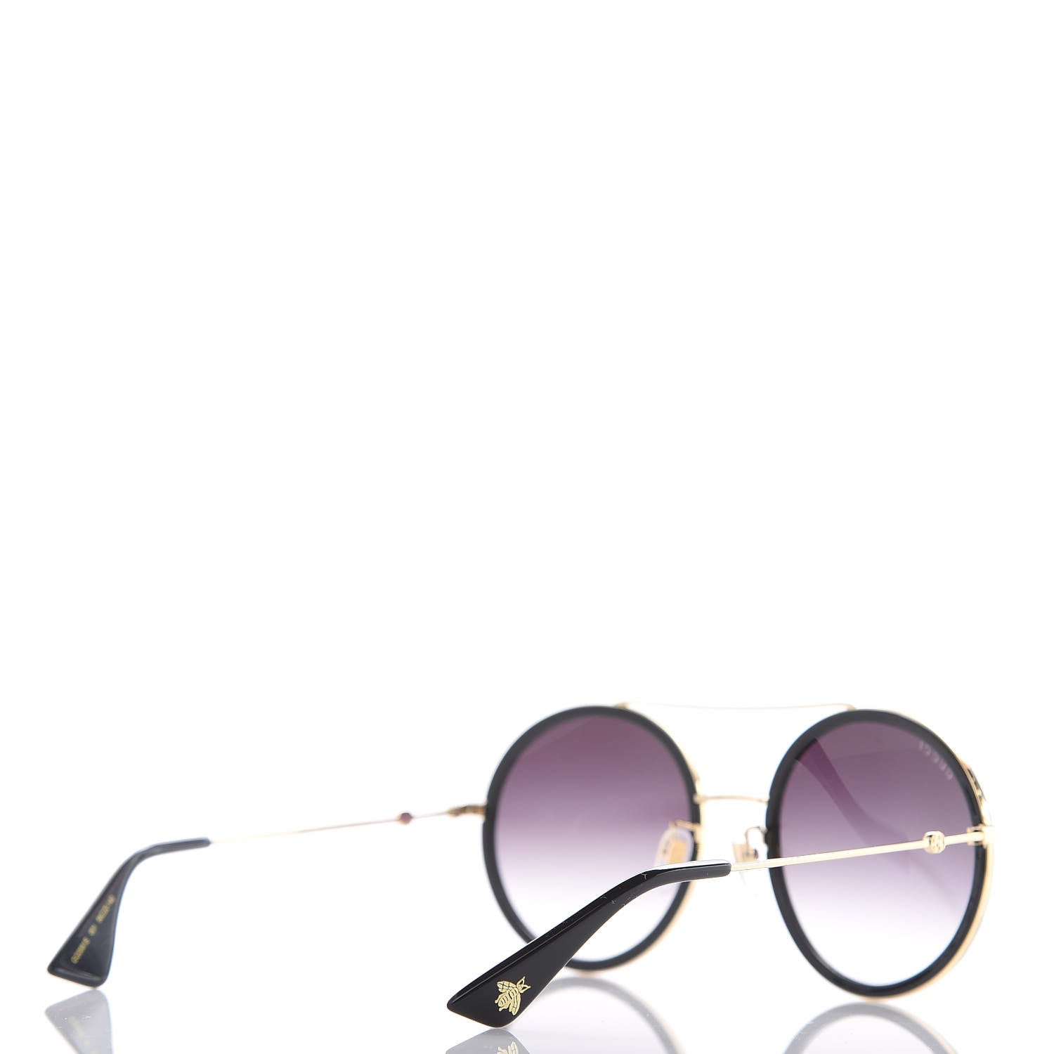 Gucci Round Frame Sunglasses GG0061S Black 3 of 6