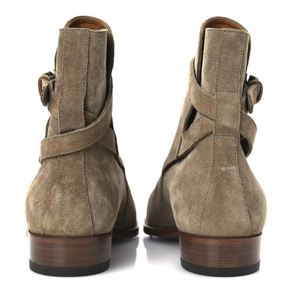 Saint Laurent Jodhpur Suede Mens Wyatt 30 Boots 43 New Sigaro 5 of 13