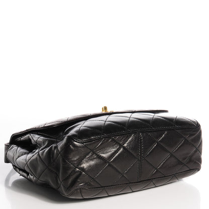 Chanel Lambskin Quilted Flap Shoulder Bag Black 4 of 9