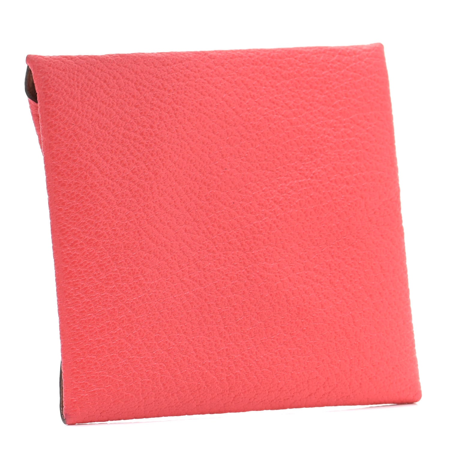 Hermes Chevre Mysore Bastia Verso Coin Purse Rose Texas Quebracho 3 of 9