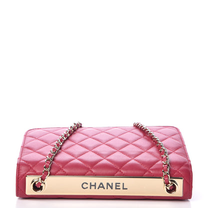 Chanel Lambskin Quilted Trendy CC Wallet On Chain WOC Dark Pink 9 of 11