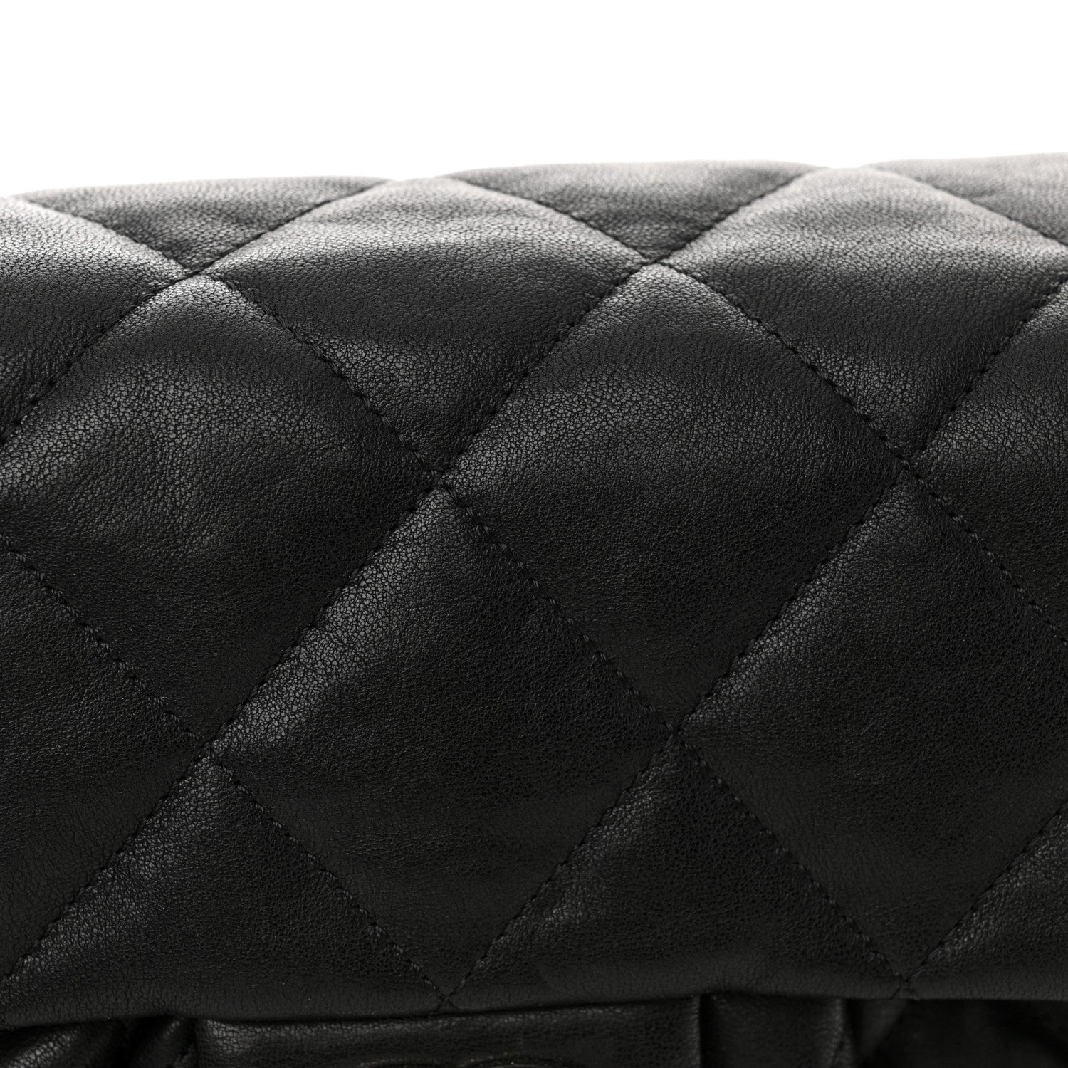 Chanel Washed Lambskin Quilted Medium Chain Around Messenger Black 11 of 11