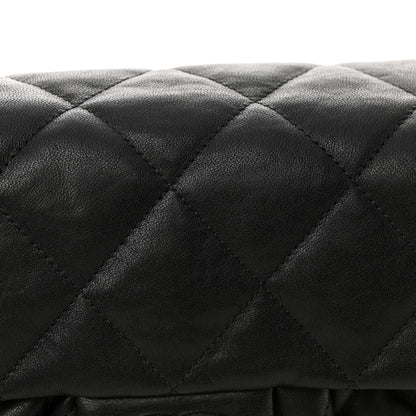 Chanel Washed Lambskin Quilted Medium Chain Around Messenger Black 11 of 11