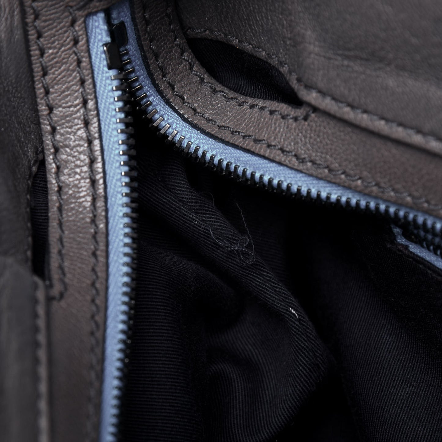 Chevre Silver Hardware Shoulder Bag
