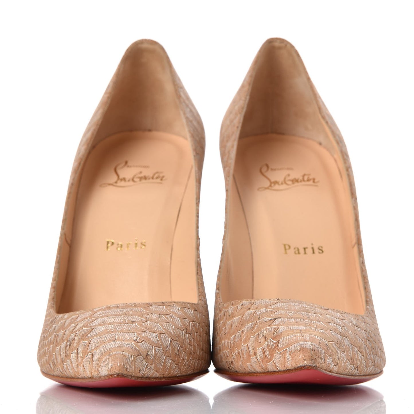 Liege Embossed Decollete 554 100 Pumps 39 Beige