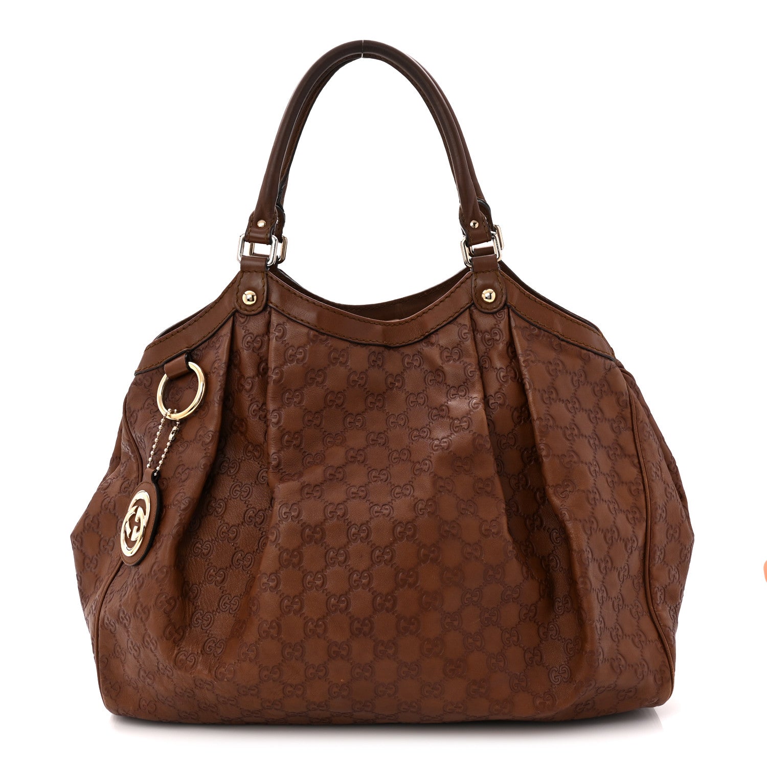 Gucci Guccissima Signature Large Sukey Tote Brown 1 of 10