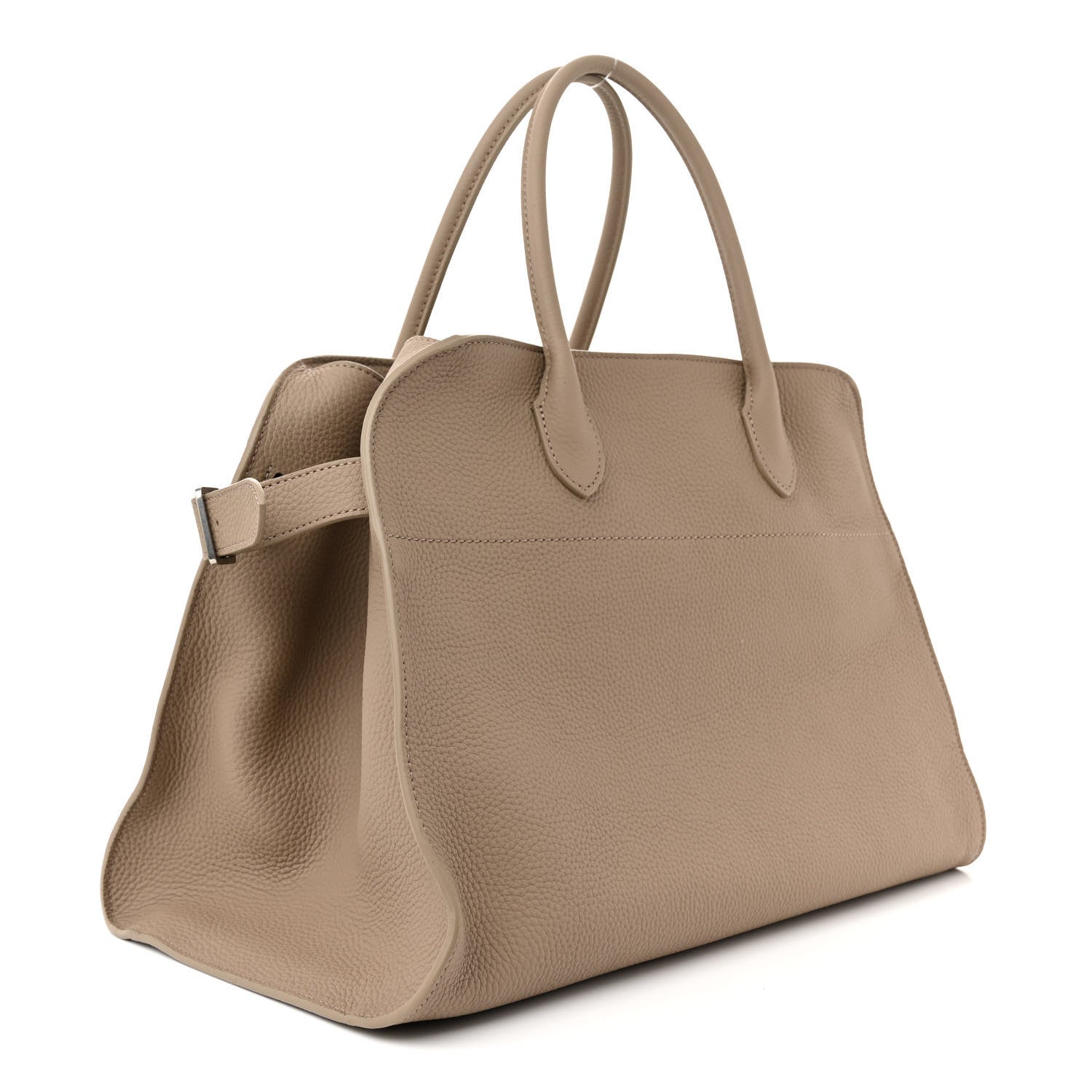 The Row Matte Grained Calfskin Soft Margaux 15 Dark Taupe 3 of 11