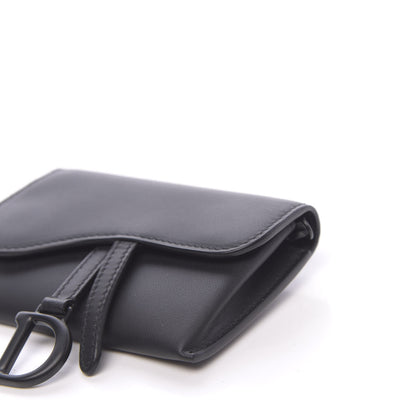Christian Dior Ultra Matte Calfskin Nano Saddle Chain Pouch Black 9 of 11