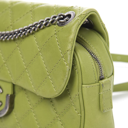 Chanel Calfskin Quilted Medium Coco Sporran Flap Green 16 of 16