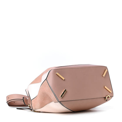 Loewe Calfskin Suede Medium Puzzle Bag Blush 3 of 4