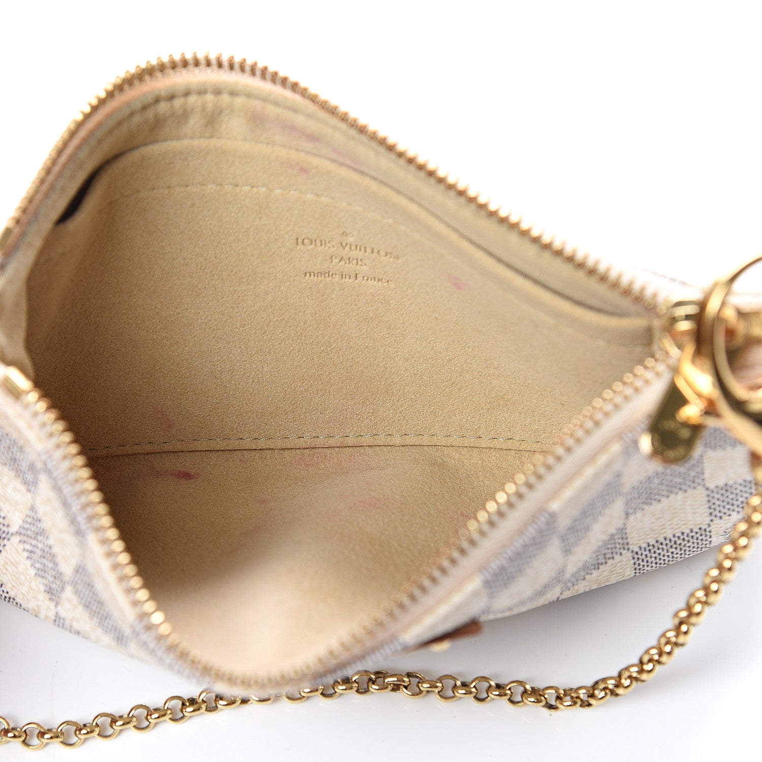 Louis Vuitton Damier Azur Pochette Milla MM 4 of 6