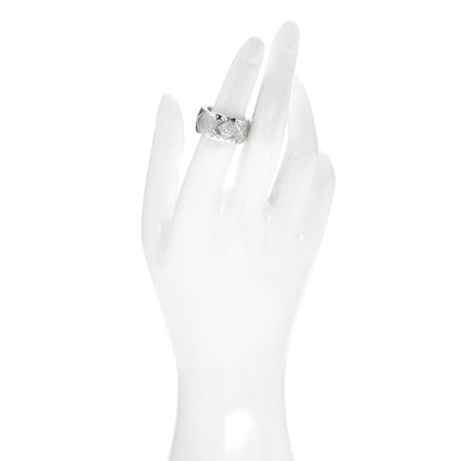 Chanel 18K White Gold Diamond Large Coco Crush Ring 52 6 2 of 5
