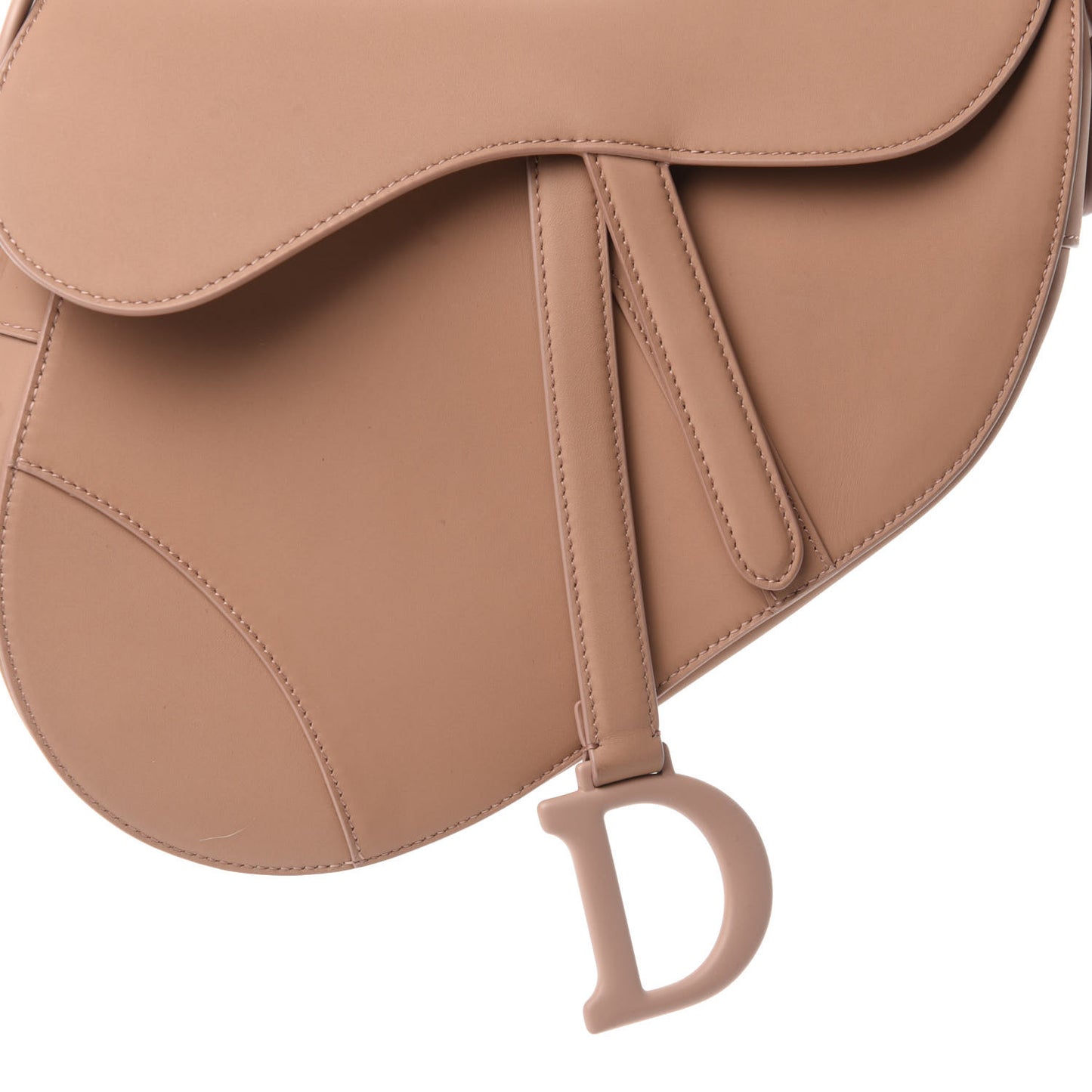 Ultra Matte Calfskin Saddle Bag Blush