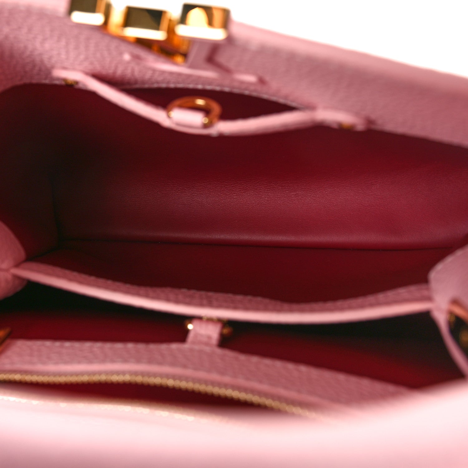 Louis Vuitton Taurillon Gradient Capucines BB Pink 5 of 9