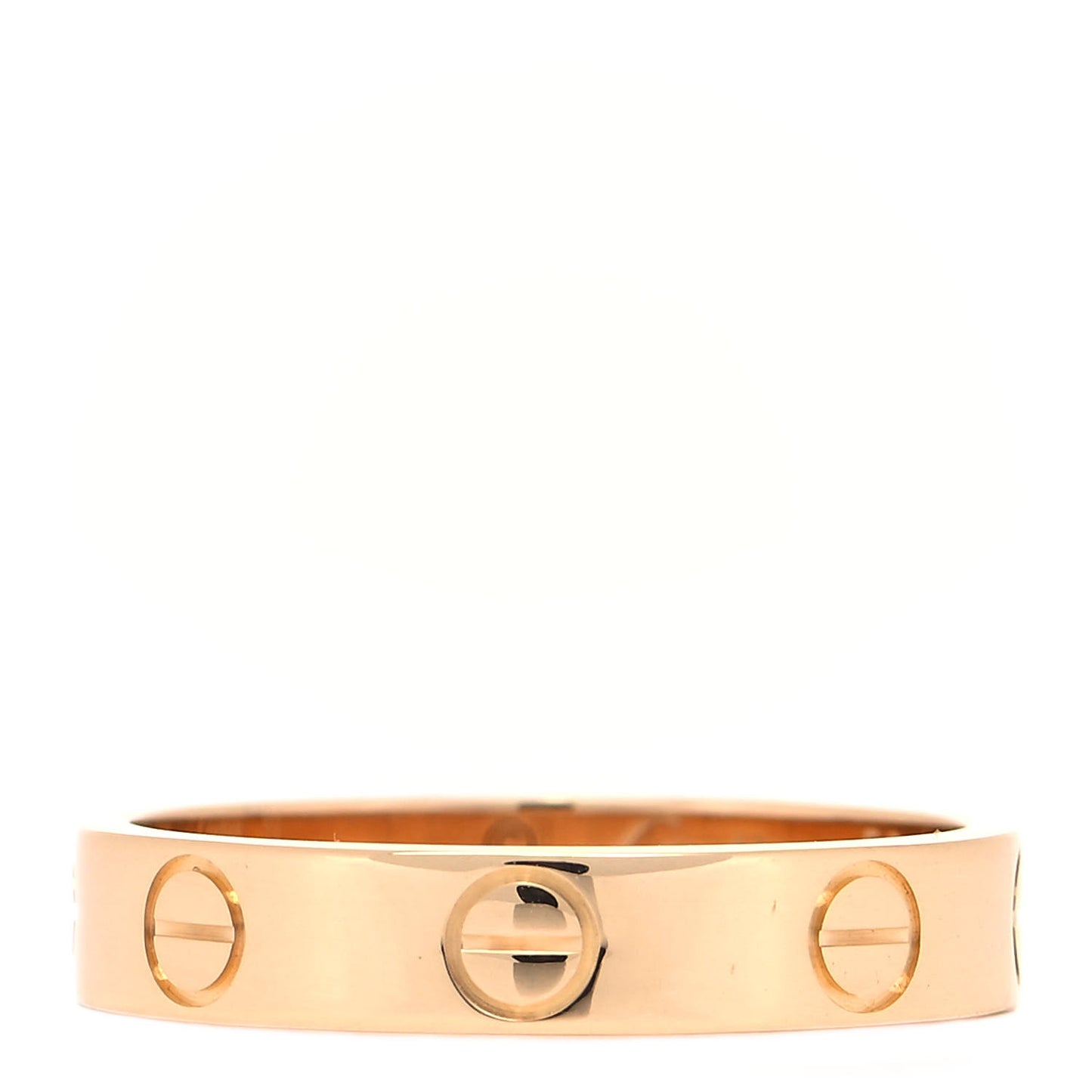 18K Yellow Gold 3.5mm LOVE Wedding Band Ring 50 5.25