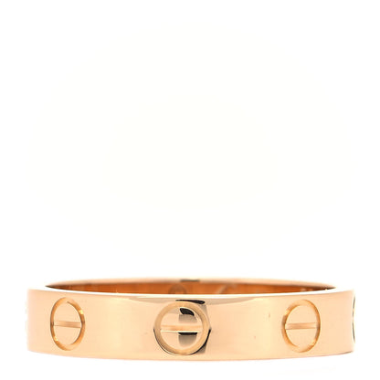 Cartier 18K Yellow Gold 3.5mm LOVE Wedding Band Ring 50 5.25 3 of 5